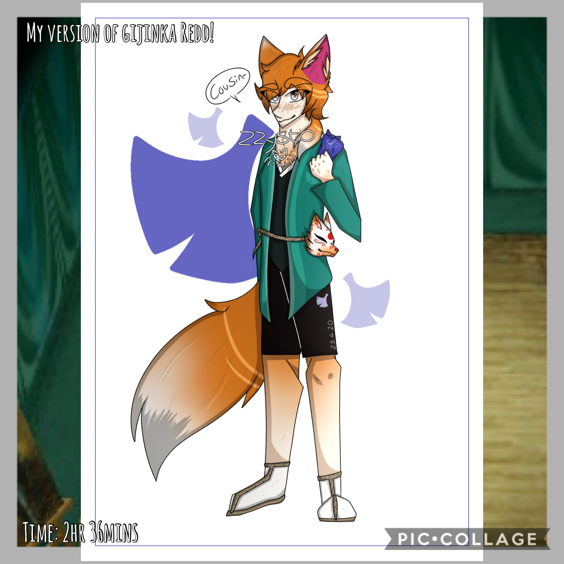 🦊Tap🦊
mm here’s another with my favourite merchant, Redd! 
Apparently here’s an ACNH update that introduces Redd today.? ee I’m glad they added him :]
shh I didn’t know how to show he was a kitsune, so I gave him a mask-