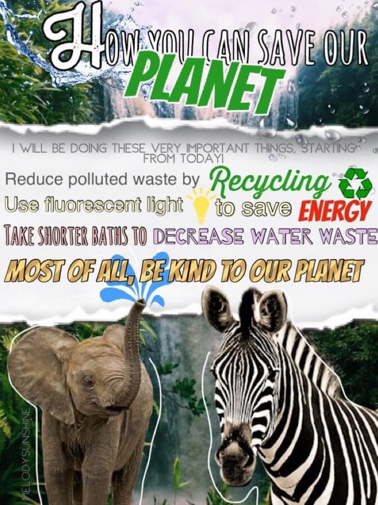 Tap🌱
How you can save our Planet 🌍🐘 Like my recent response to receive a like from me 💗