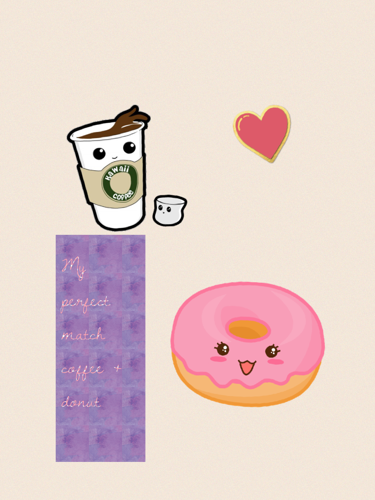 My perfect match coffee + donut
