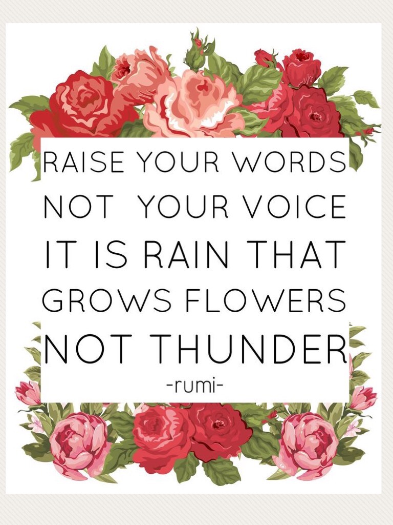 Raise  your voice not words