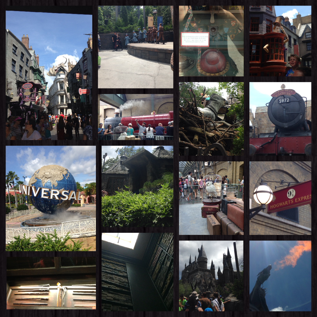 Today I went to universal for the Harry Potter exhibit