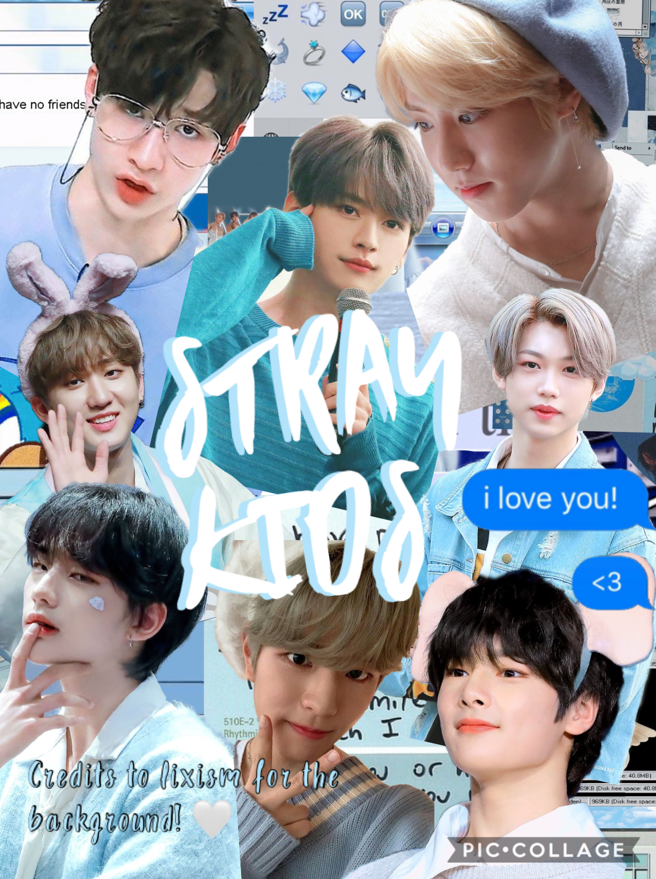 Happy 2nd birthday StrayKids!!!! I love you! You are so talented, funny, kind, and weird and I love it! ❣️CREDITS TO LIXISM FOR THE BACKGROUNG ❣️