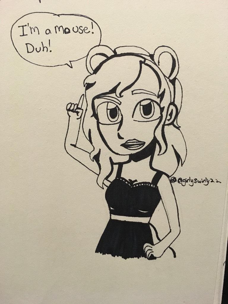 Inktober day 26 Squeak. I made a reference to mean girls for this one 