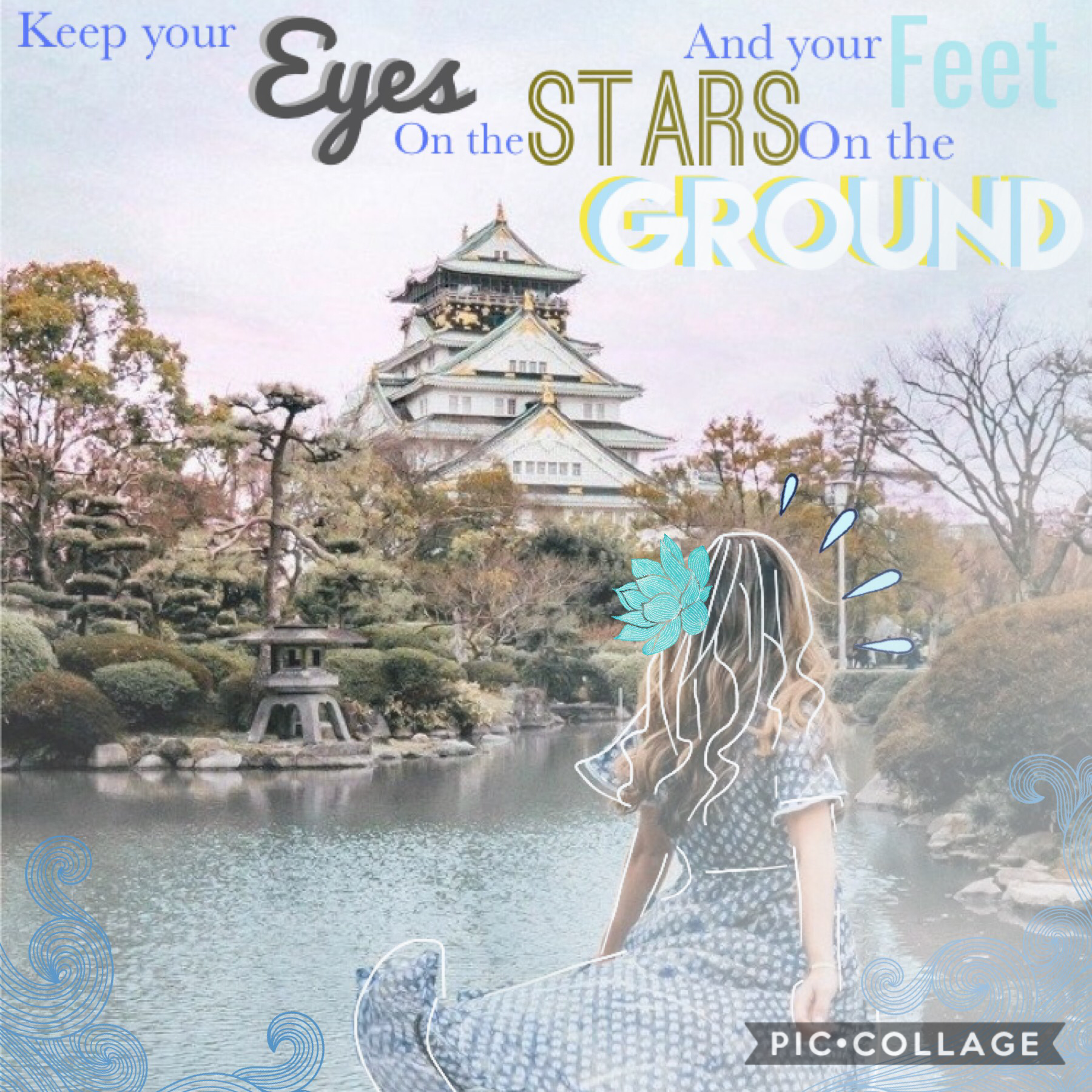 🏞Keep your eyes on the stars and your feet on the ground🏞
