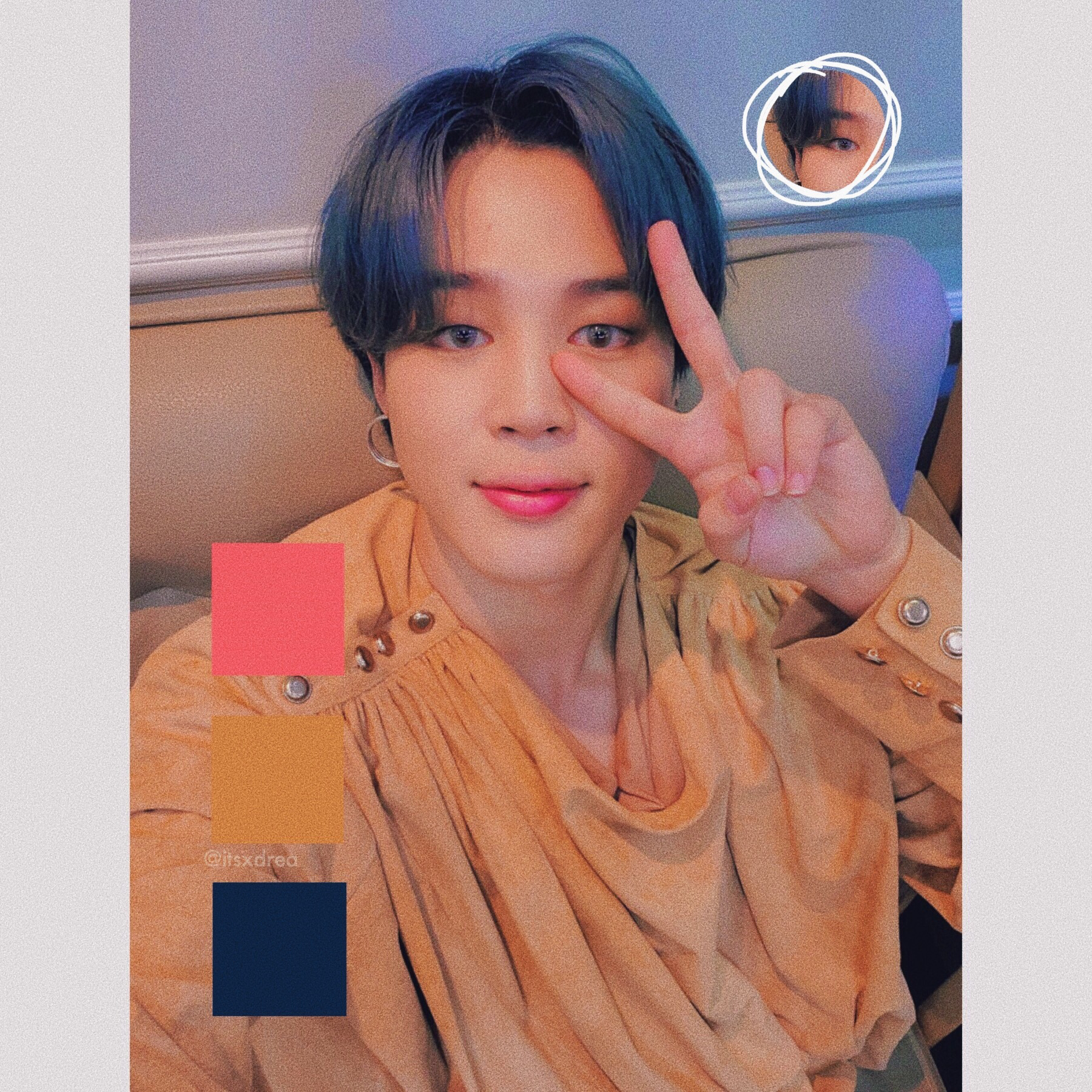 🧡
• park jimin // bts •
| inspired by an insta filter lol |
this looks worse than i thought lol.  but he’s so beautiful sigh. and i can’t believe the ap exams will be 45 mins long and oNLY frq’s :o