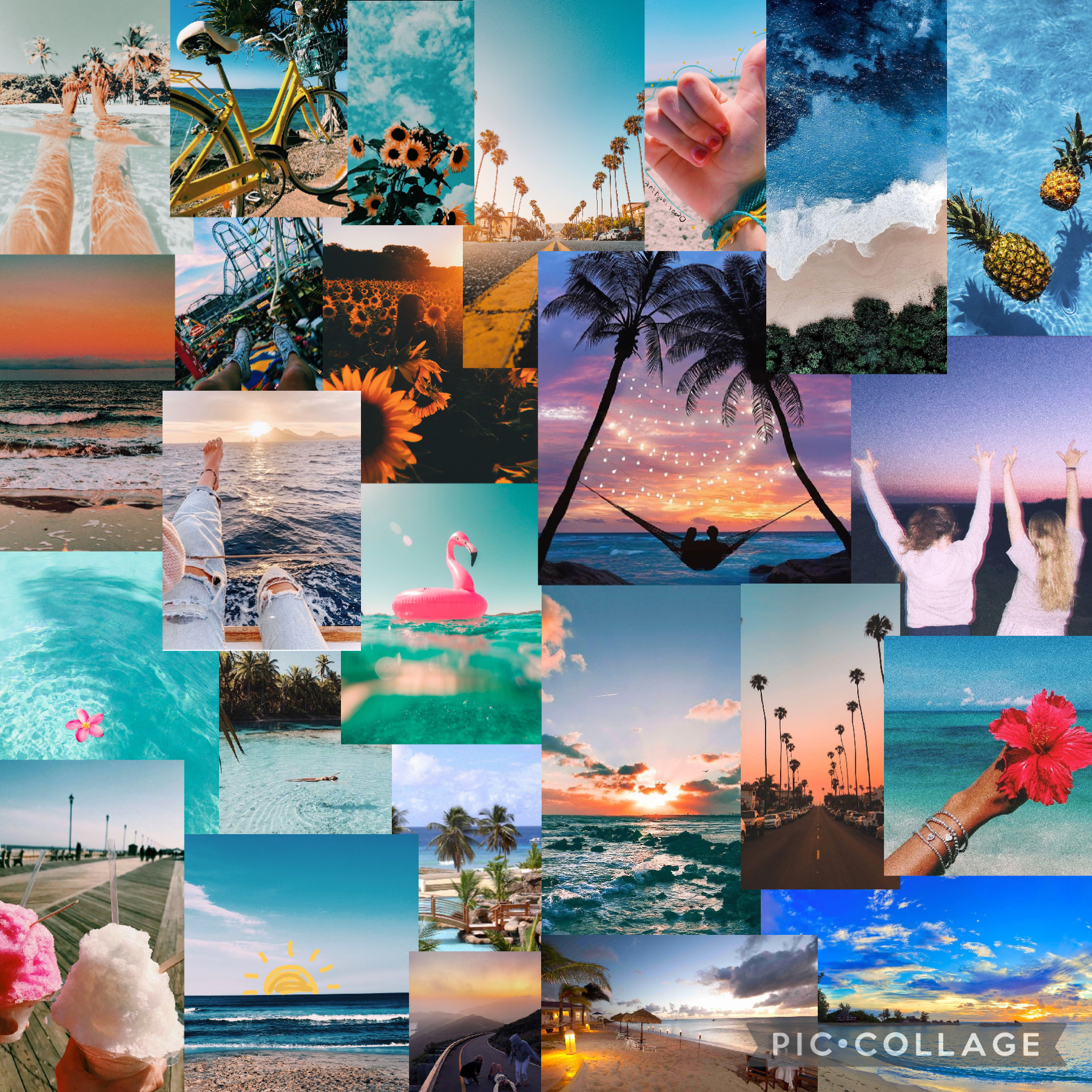 SUMMERS ON THE WAY GUYS so excited just letting you know comment on this post to enter the aesthetic collage giveaway tell me your aesthetic and I will pick on person to make a collage for also whoever comments on my post will get a follow back if I am  n