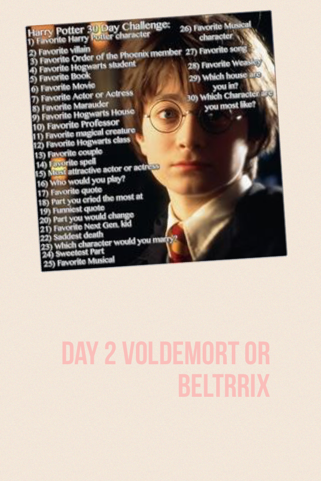 Day 1 Draco snape Harry Ron ect 