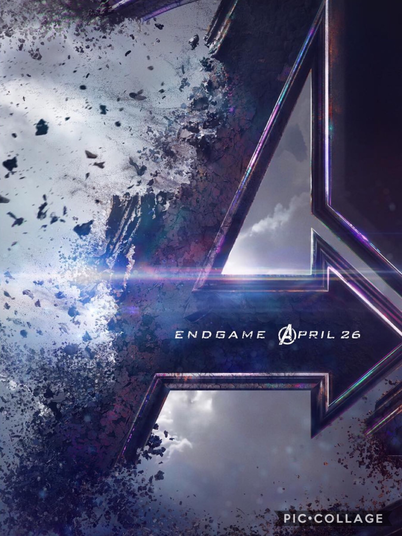 Check out the new poster for Marvel Studios’ #AvengersEndGame. In theaters April 26, 2019. “This is the end” 💜⚡️