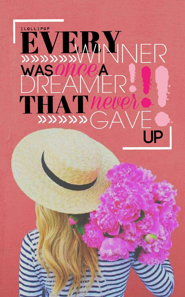 Never Give Up! Rate??? 🍭 

Photo credit to PastelAngel101 on We Heart It! ♥ 

Tags: pconly piccollage only love quote pc cute fashion PastelAngel101 bright pastel Tumblr summer photography love girl flowers 