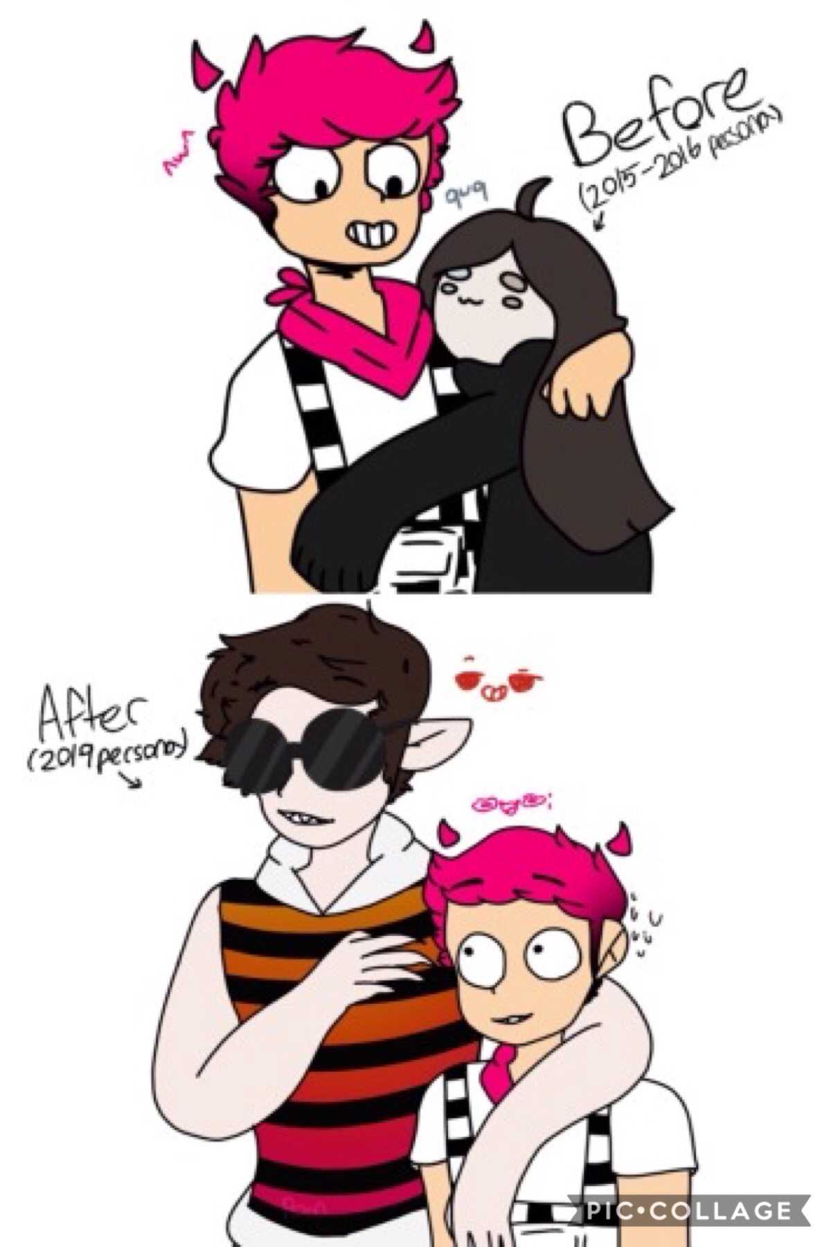 God I love this it's so cute she's @weekdayblues (I believe) on here but she's bee-beast on Tumblr she drew this!!! (I'm so sorry if I used the wrong pronouns) 