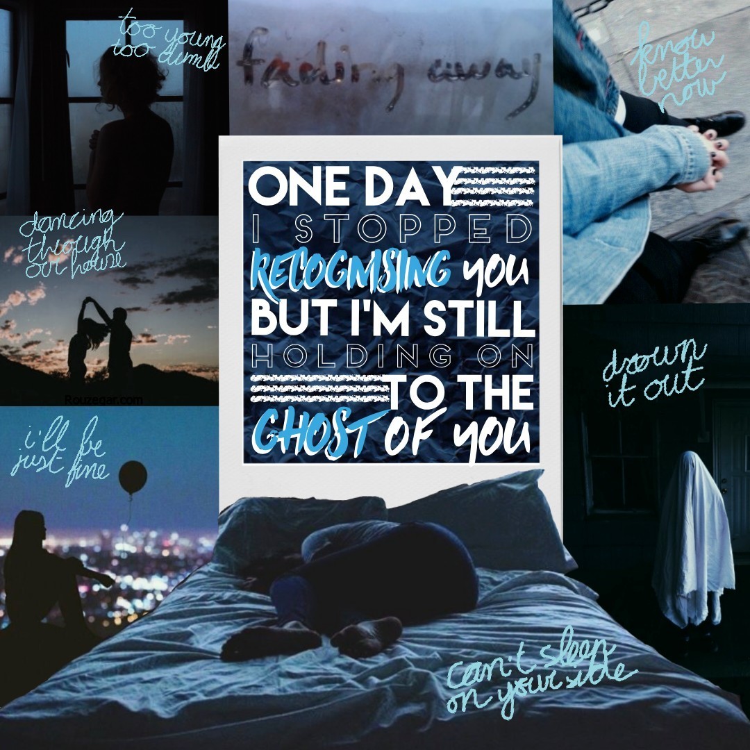 Gonna be a long caption. Quote in the middle is written by me, the other written ones are from Ghost of you by 5SOS. One of my fav songs ever and this whole collage is inspired by it. Give it a listen if you want to. ALSO THANK YOU SO MUCH FOR ALL THE KIN