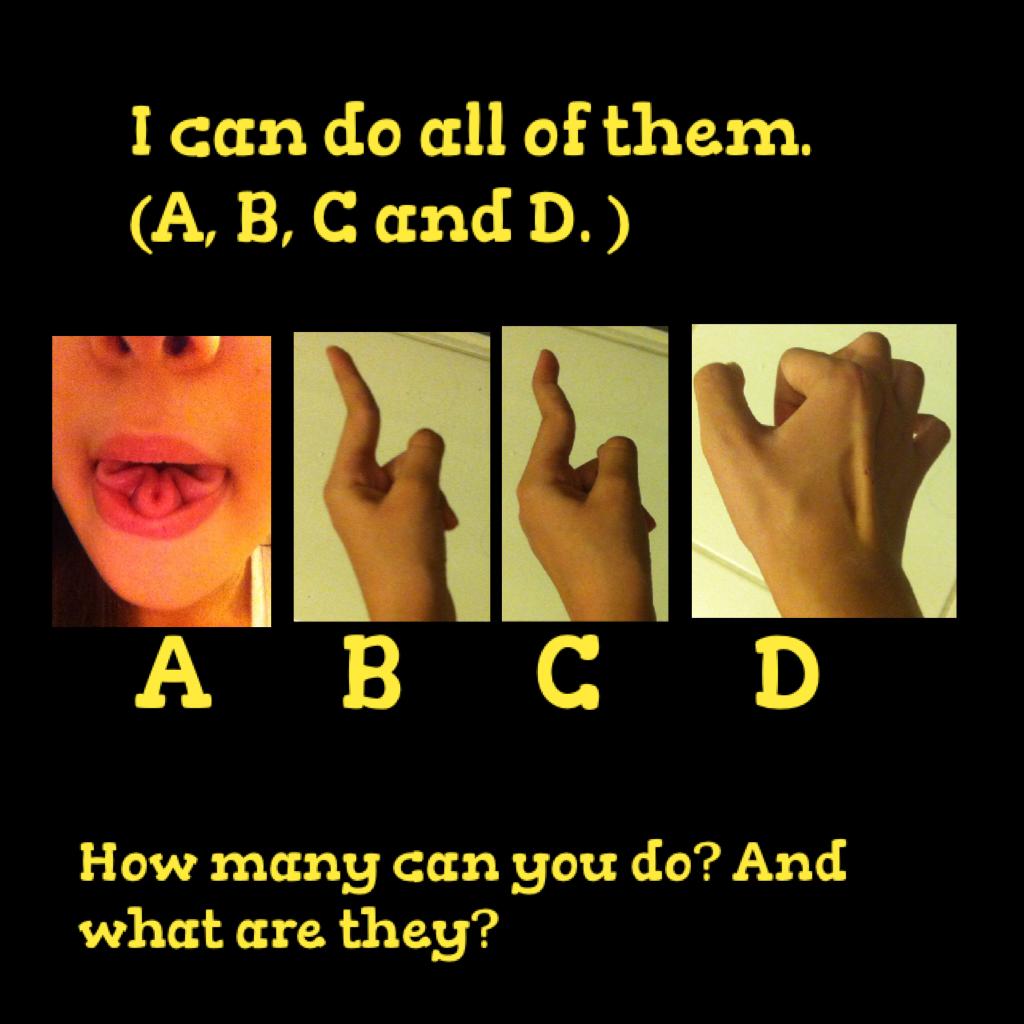 How many can you do? And what are they?