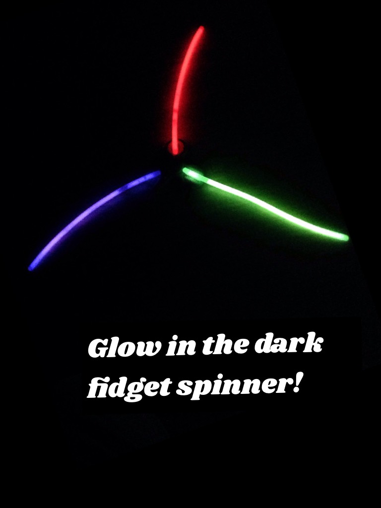 Glow in the dark fidget spinner!