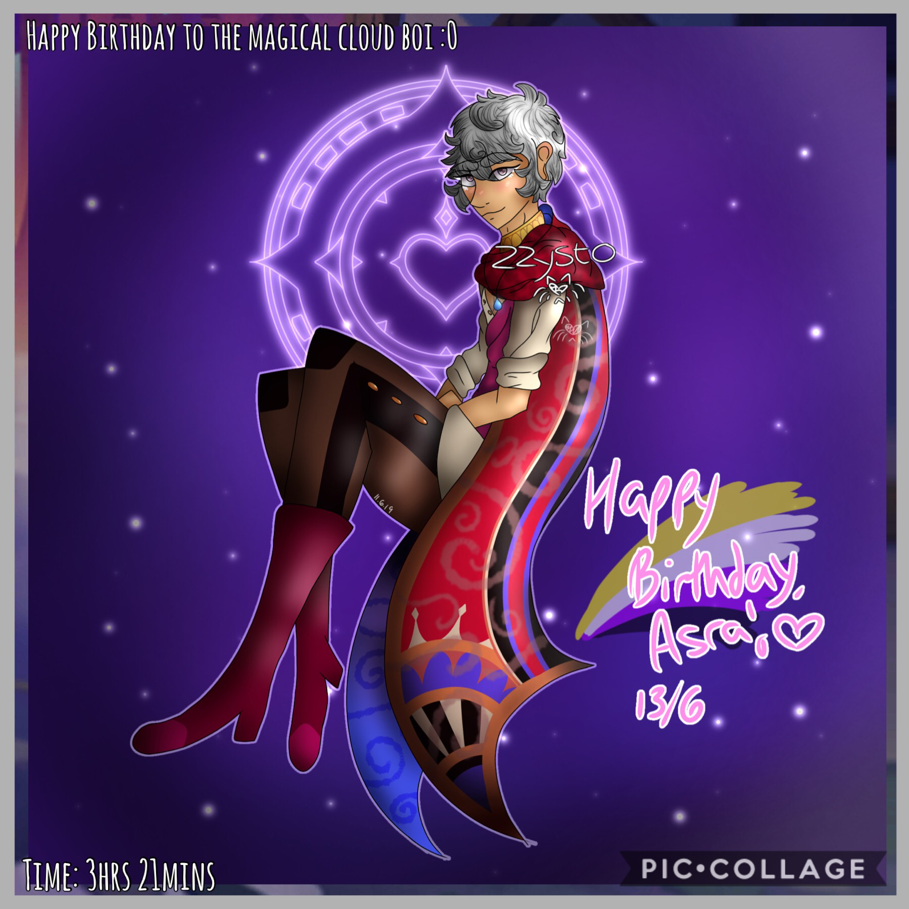 🔮Tap🔮
-Look in remixes please-
fiNALLY AHHH HAPPY BIRTH mAgic bOi- I’m really proud of how this came out! I hope I did him some justice because never have I loved a character more than Asra Alnazar~ uwu
What a weird coincidence that I downloaded the game 