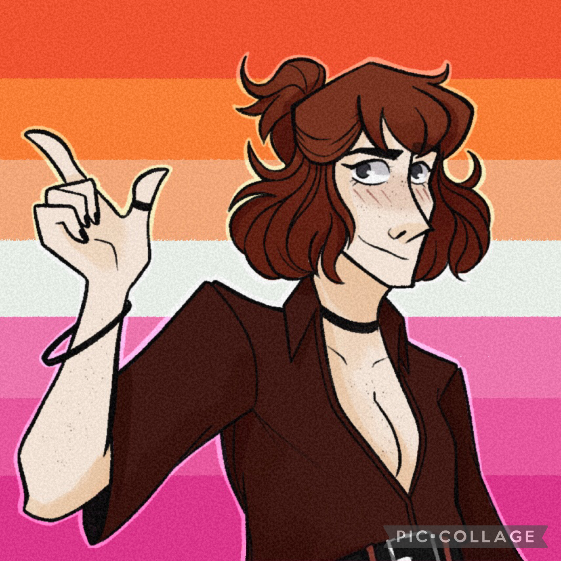 also i updated this drawing for pride month 