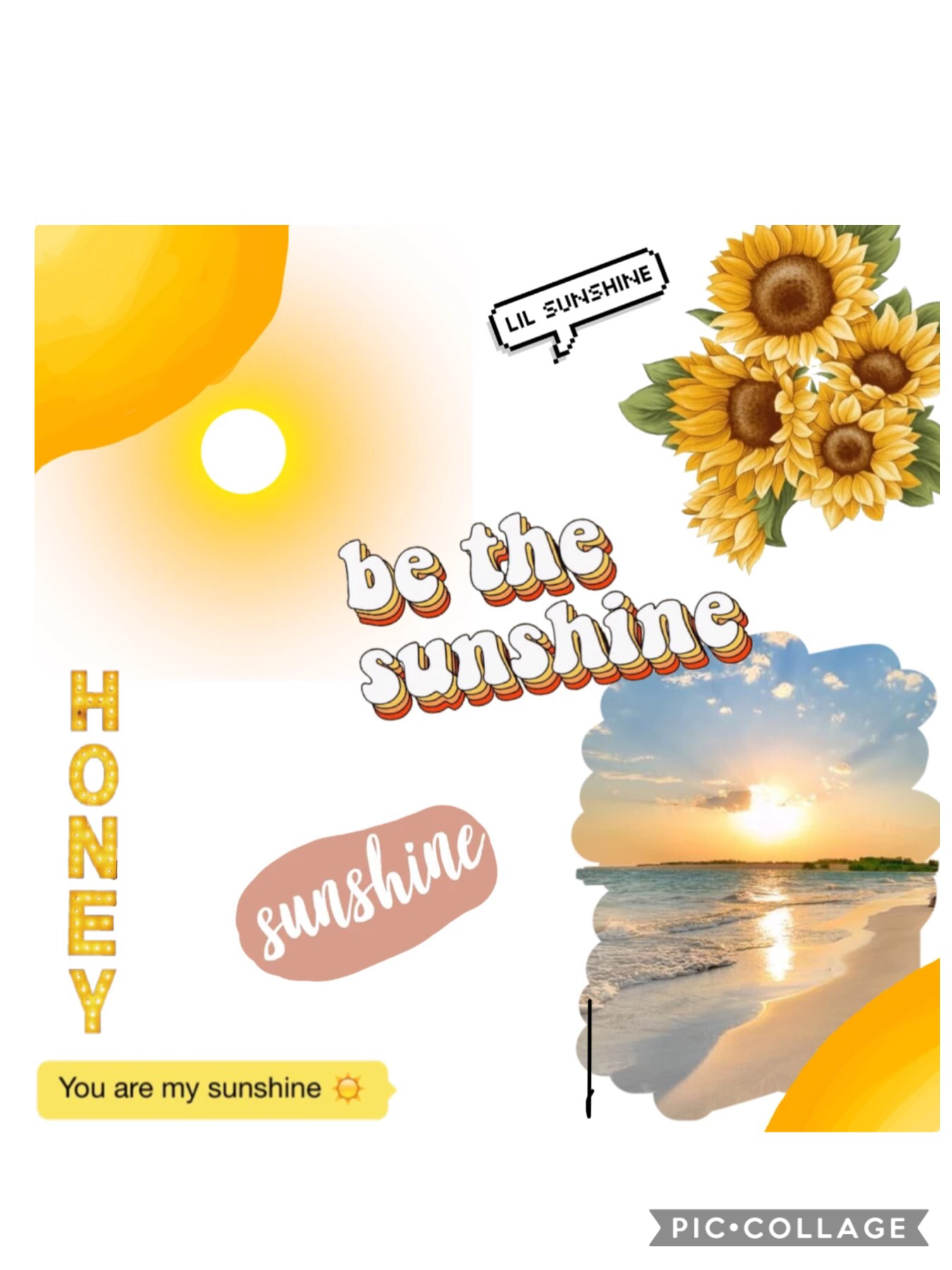 SUNSHINNEEEEEEE! 🌻 ☀️ 🌞 (my fave collage theme!)