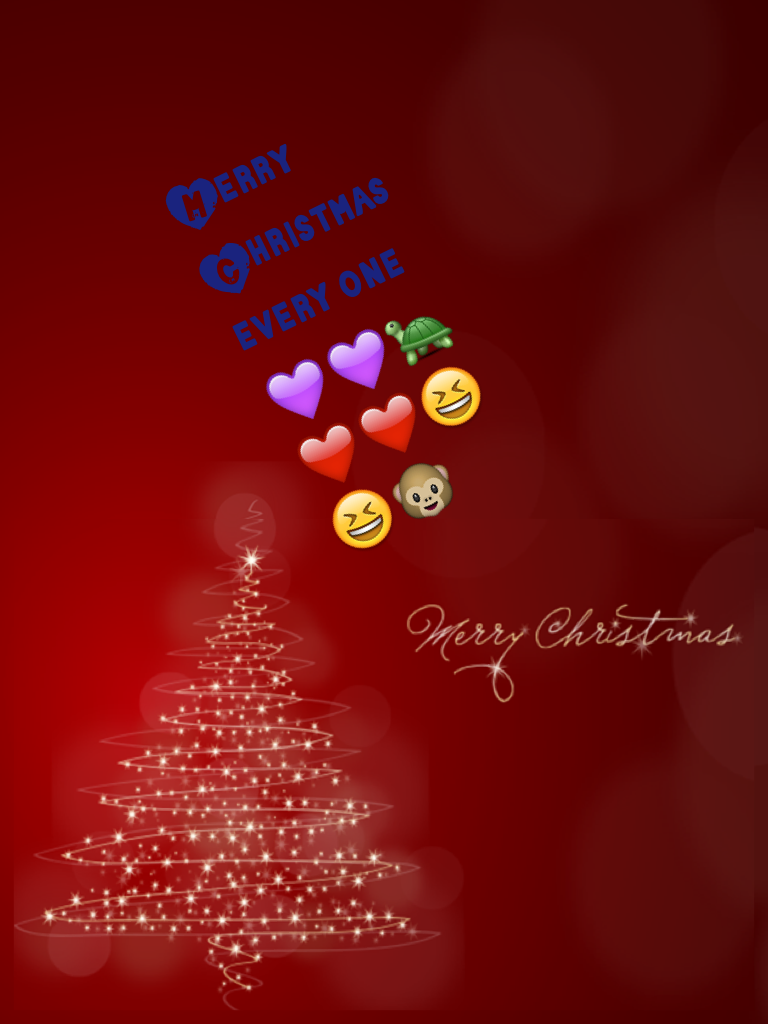 Merry Christmas every one 💜💜🐢❤️❤️😆😆🐵

