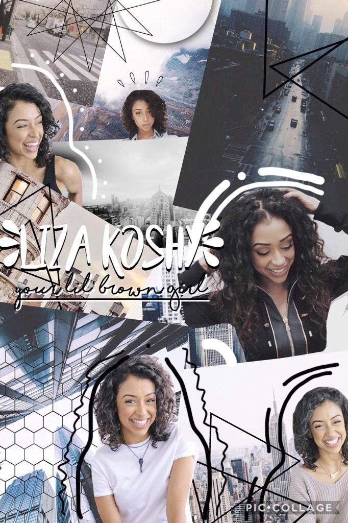 I hope you like it! I worked very hard on making it an actual collage! Liza is the best! I hope I can get this featured so everyone can see how amazing Liza Koshy truly is!🖤
