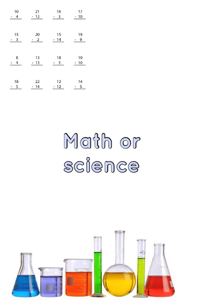 Math or science