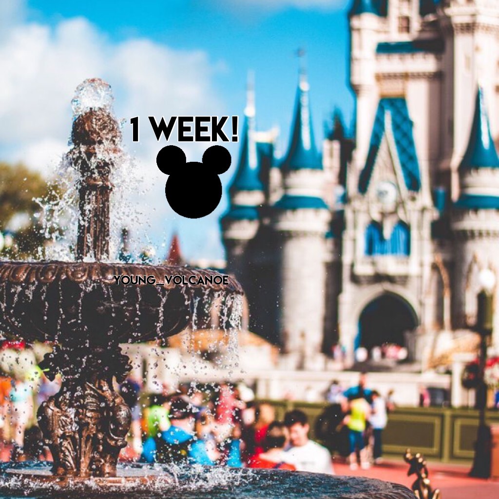 1 Week until I'm 18, 1 week until my birthday holiday to Disney!💙🌋✈️🇫🇷🐭