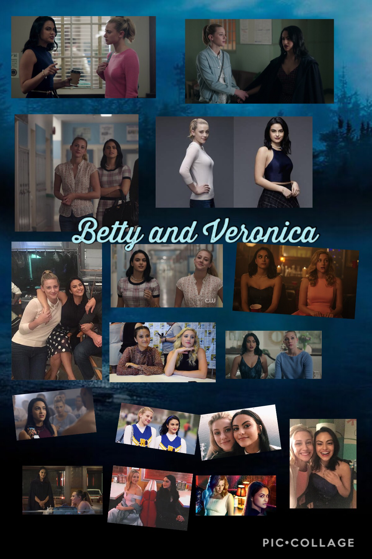 Betty and Veronica from riverdale Collage 