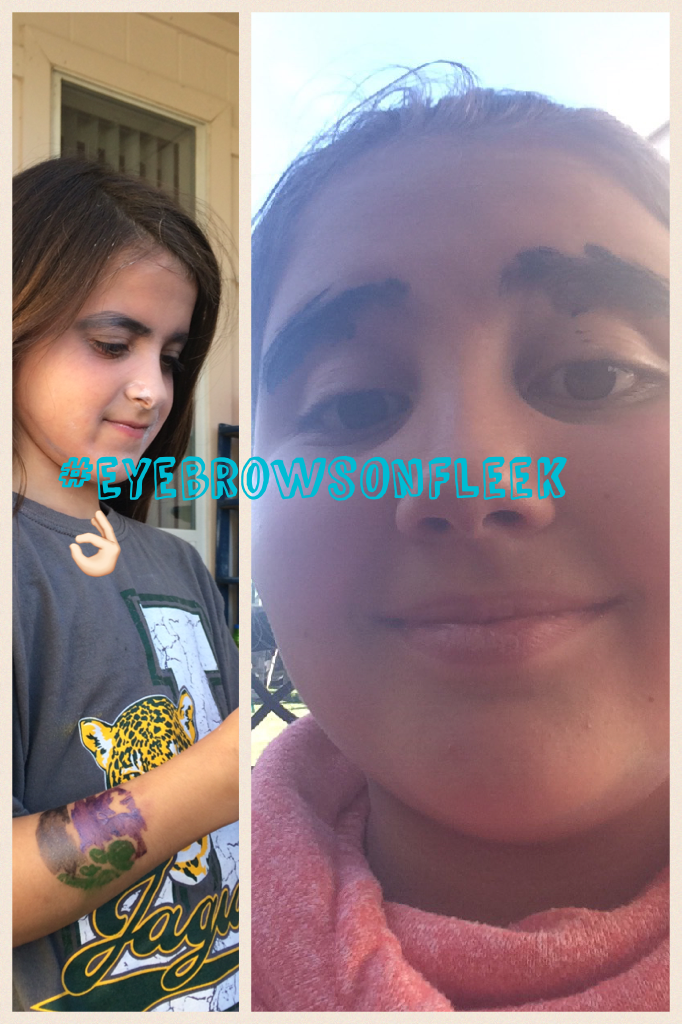 #EyebrowsOnFleek👌🏻when face painting goes wrong 