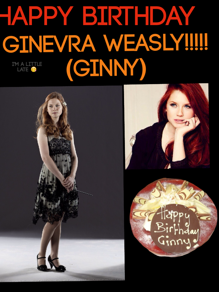 Happy birthday Ginny