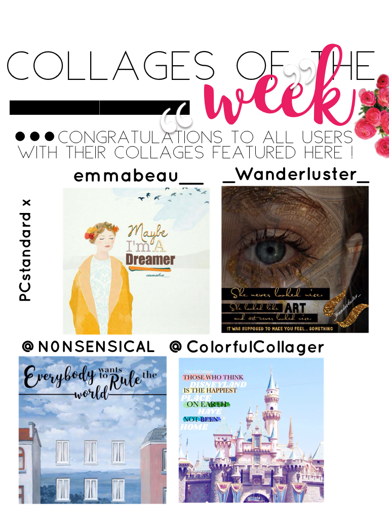 Collages of the week ! 💜 Congratulations to the users with their collage featured here ! Issue no.2 of the PCSTANDARD MAGAZINE coming soon ! X