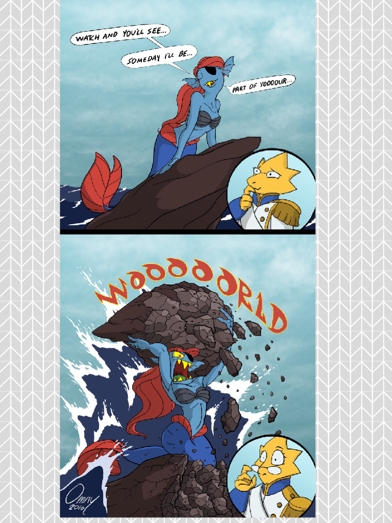Yep! Undyne is DETERMINED to be part of your world.
