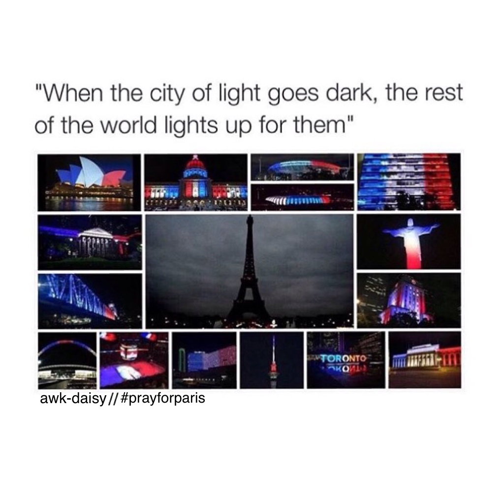 Please keep the people of Paris in your thoughts. ❤️🇫🇷💭