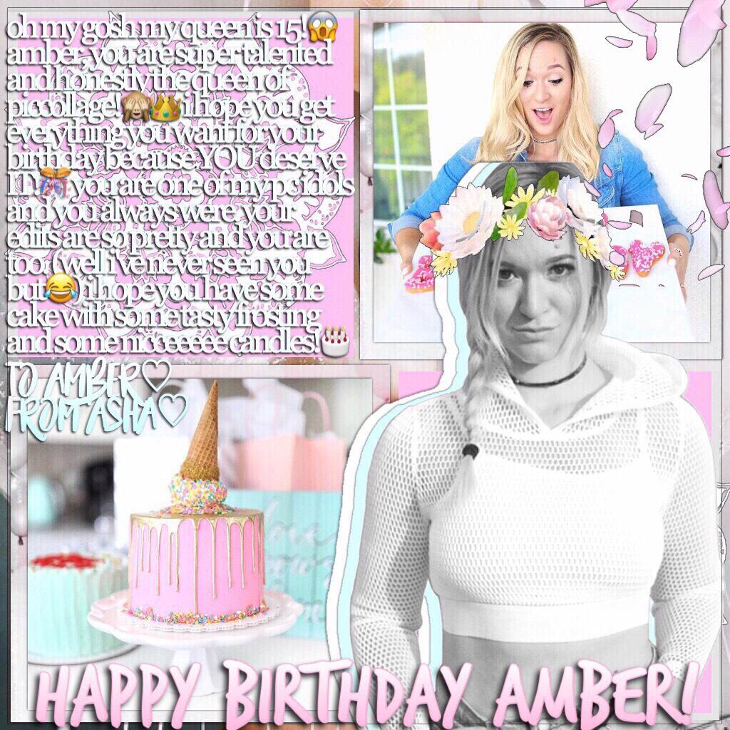 🎊tap for amber!🎊
go spam this girl with happy birthday messages so she'll already have a great start to her day!😘💞 happy birthday amber! @editbee 🍃💐