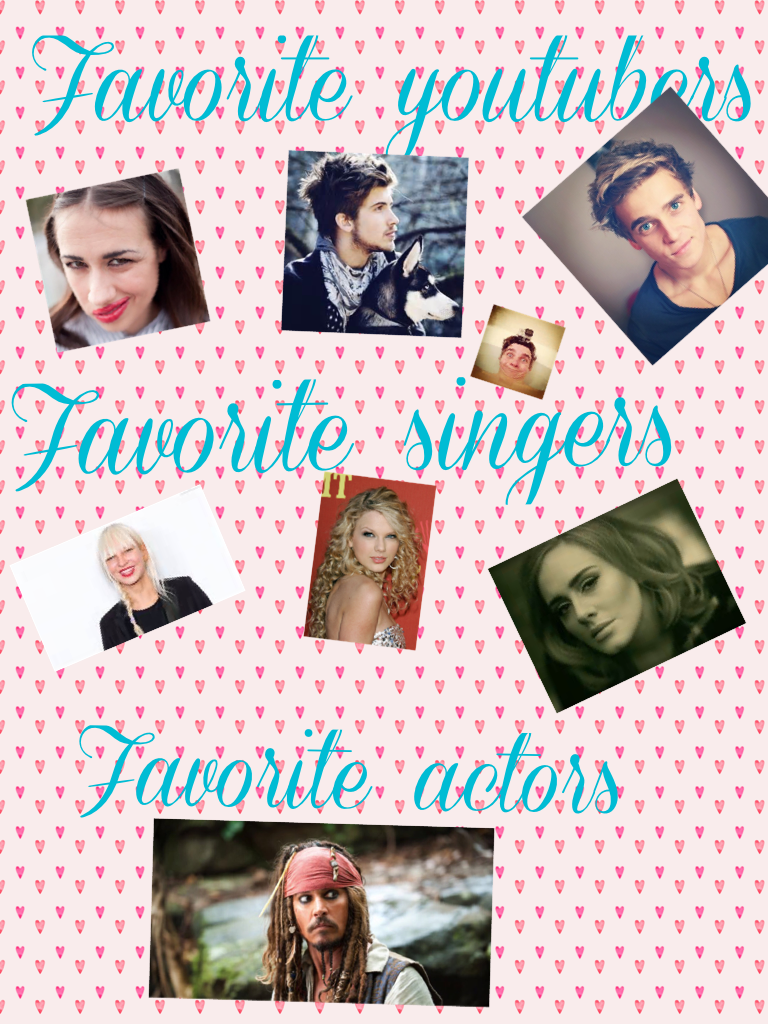 Favorite famous people
