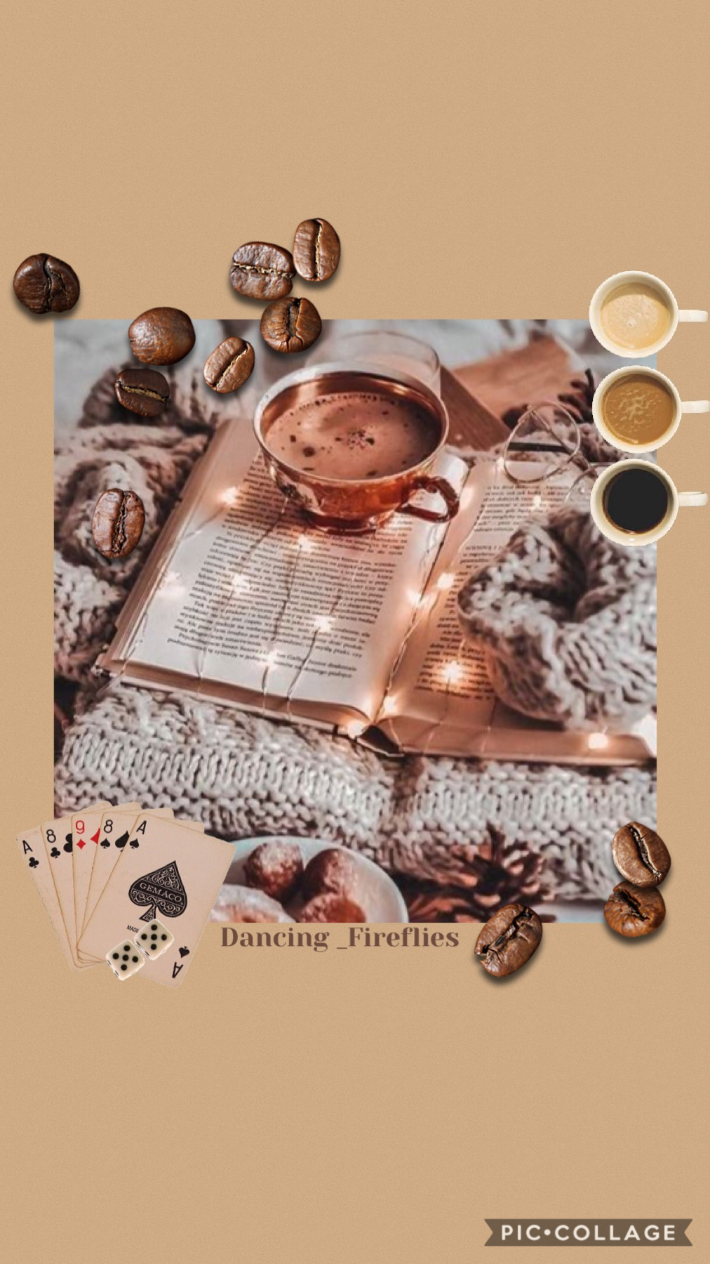 ☕️TAP☕️
This collage is Inspired my Shamsies (I hope is spelled that right). Thank you for 350 followers! I actually don’t like coffee but I loved the vibes coming off this. (5/7/21)
Qotd: Do you like coffee?
Aotd: no I do not like coffee!