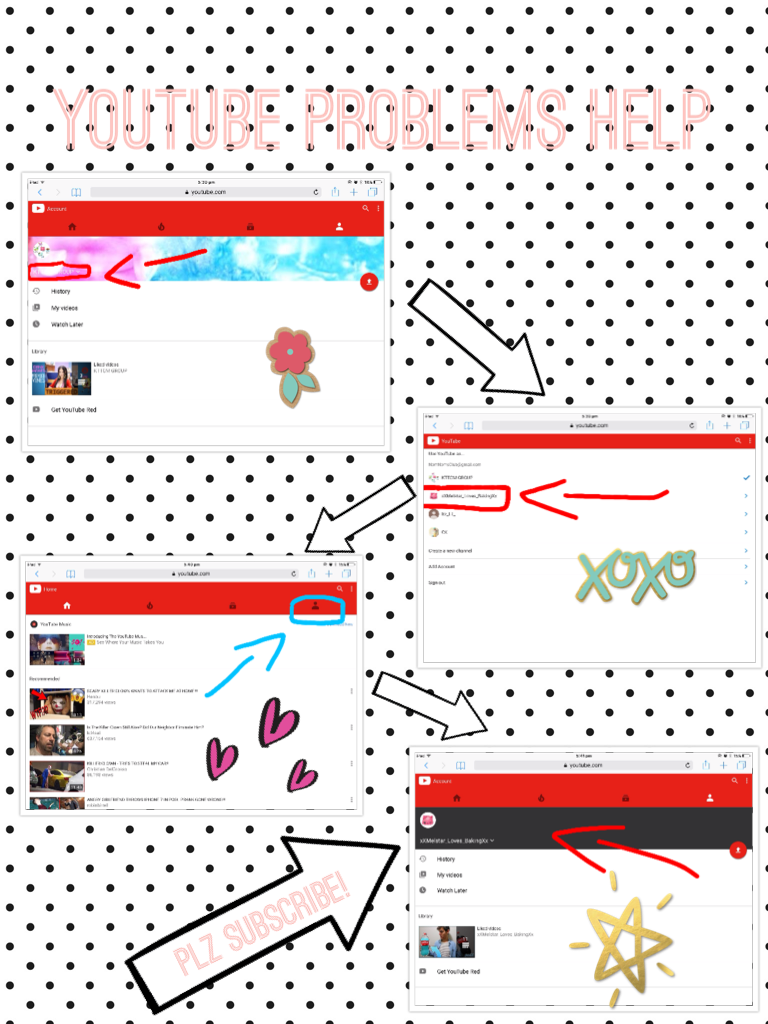 YouTube problems help
If ur stuck signed in as ur group page, just do this!
