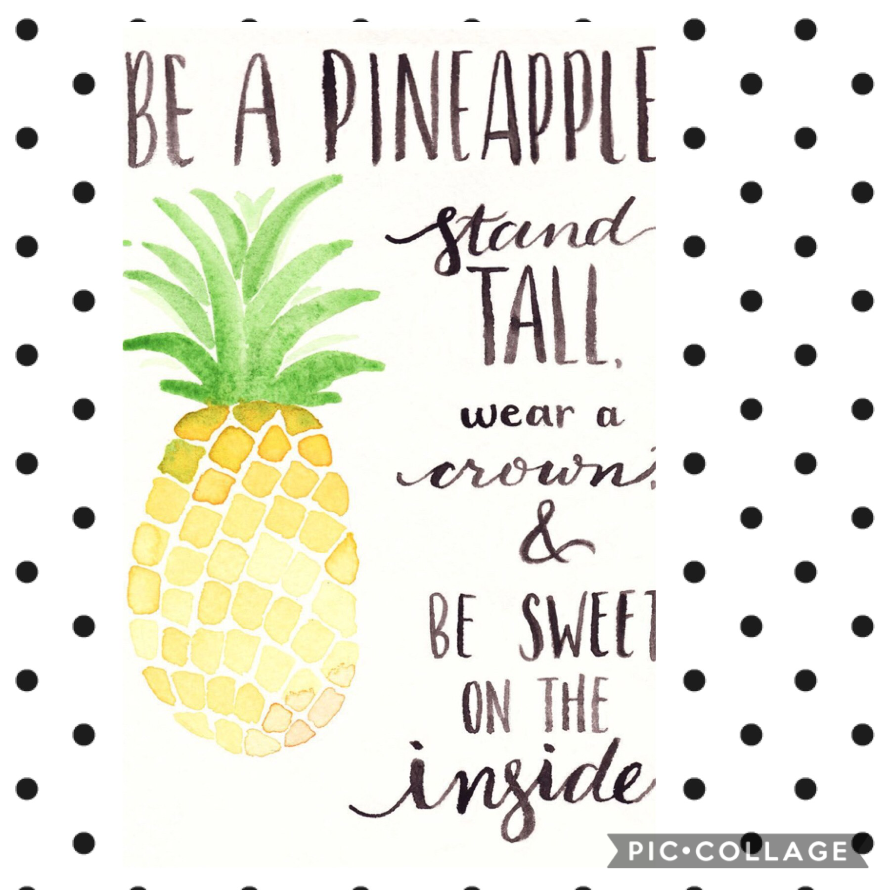 Be a pineapple 
