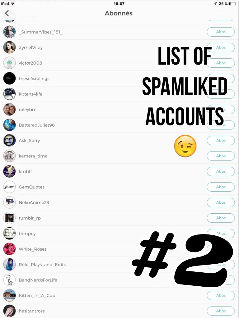 SpamLiked Persons #2
😉