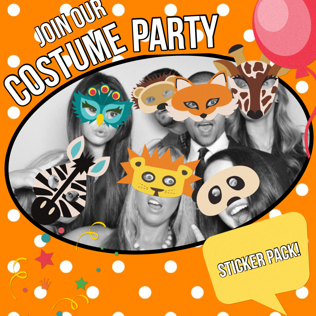 Costume Party sticker pack!