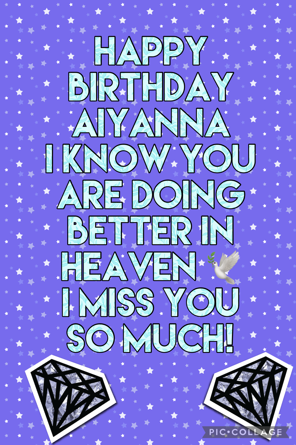 Happy birthday Aiyanna! Fly high