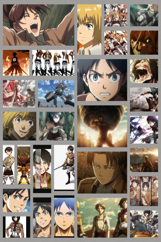 Attack on Titan. I will post more anime if you guys like it!❤️ comment if u do.😄