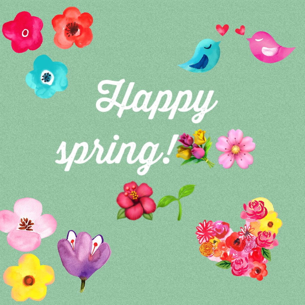 Happy spring!💐🌸🌺🌱