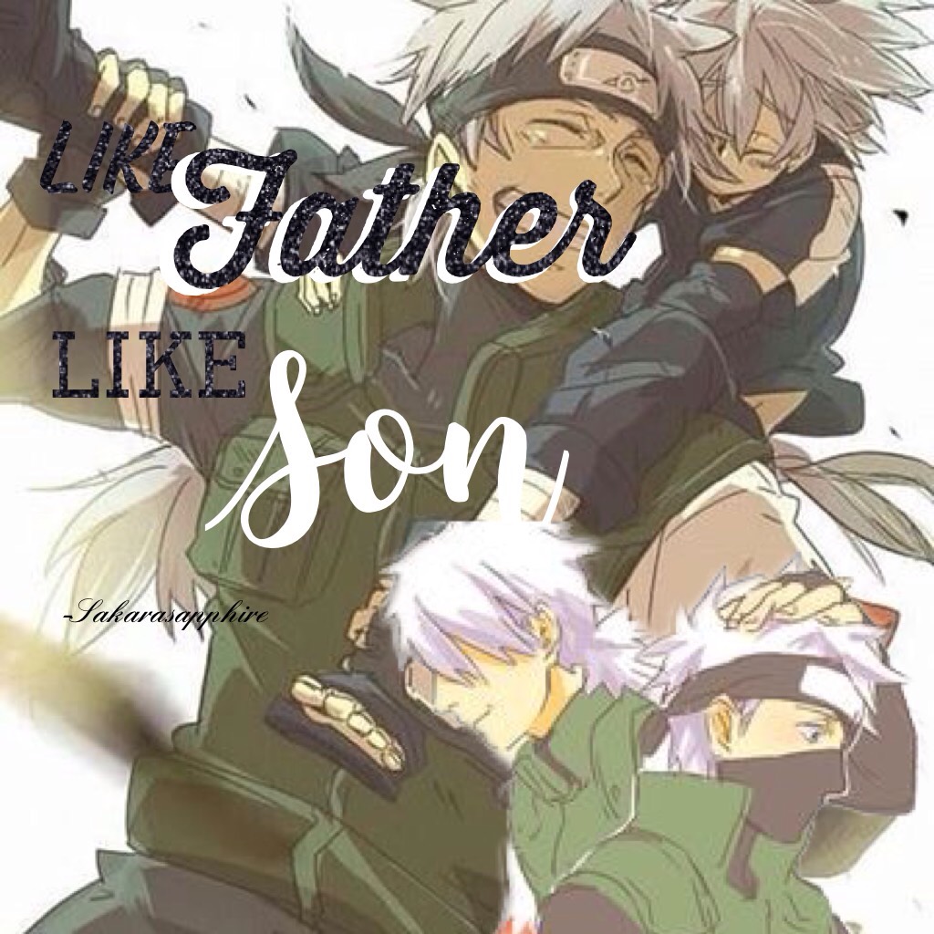 Tap here 

Hi, I think kakashi looked much like his dad, but they just have different hair styles . I like seeing them together .😁