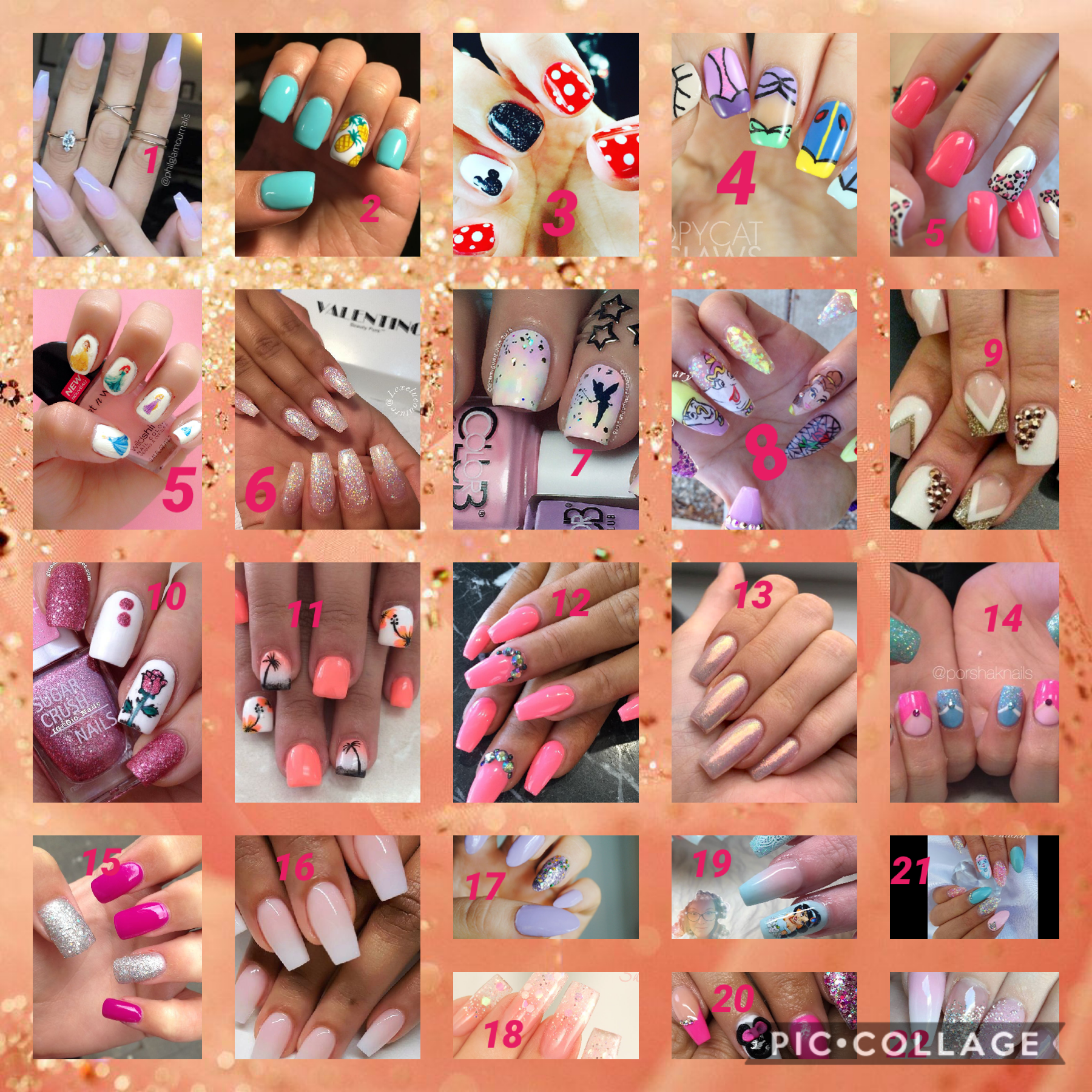 Plz vote on which nails u like best 😆