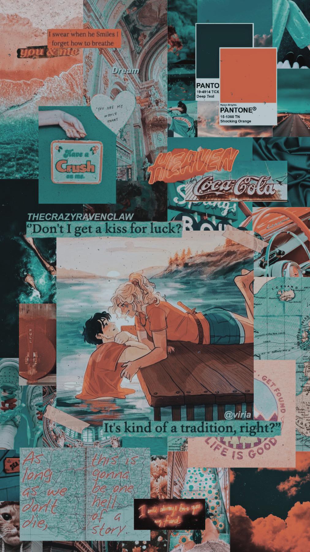 “come back alive, seaweed brain. then we’ll see.”
some good good percabeth content to give u warm and fuzzy feelings during these stressful times:)) been loving this orange and teal aesthetic lately idk why but it cool🧡 comments!