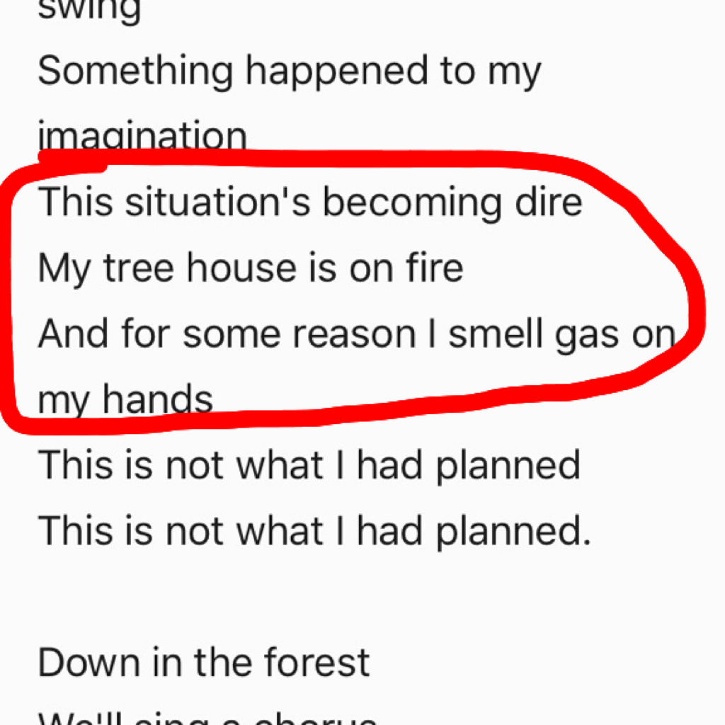 I lied again I just went to try and sing Forest without the music playing and like am I the only one who can never get the rhythm right for this one part? Like I have no problem with any other part in the song it's just this part that trips me up and I ca