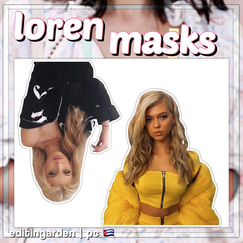 loren masks! 🦋

made by me!! give credit if you
use them! leave requests in
the comments! 👋🏼💙

whi : voguesissues
