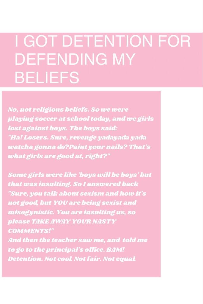 I don't care. I'll write something about this to the school. An open letter. 💜//S