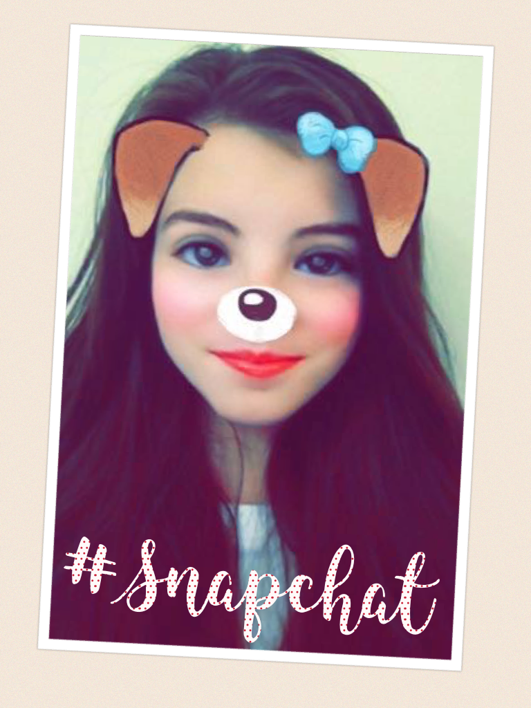 #Snapchat #myfavoritefilter #socute 

