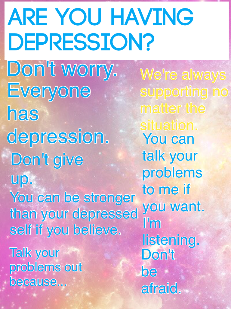 Are you having depression?