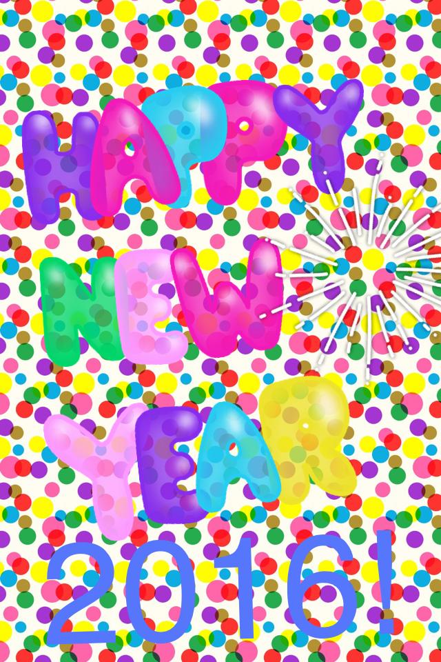 Happy new year 2016!!😝🌈‼️