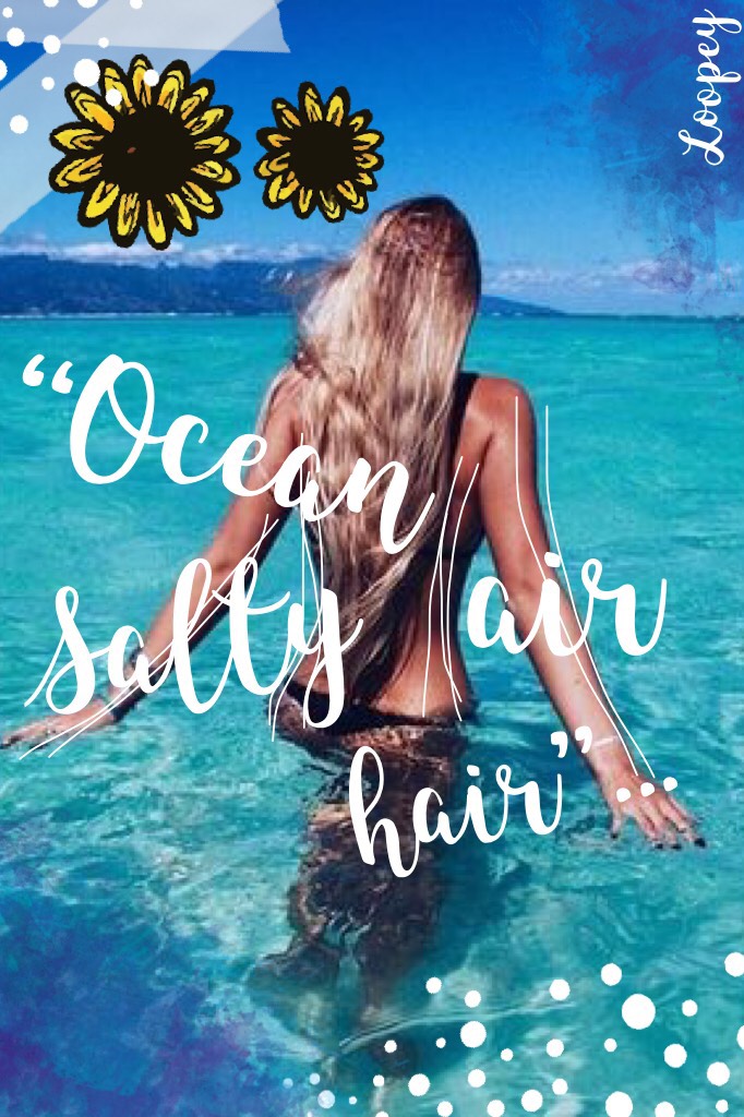 ☀️Click here☀️
Enjoy the ocean air and salty hair, one day you might not get it again... #liveyourlife #havexfun #loopey😝
